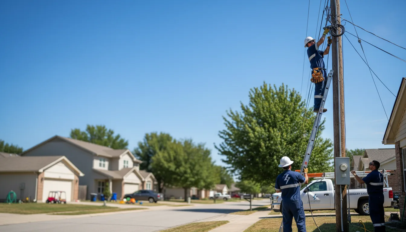 Residential electrician providing installation services in Jonesboro, TX